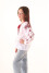 Embroidered shirt for girls "Milky Way" in white