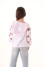 Embroidered shirt for girls "Milky Way" in white