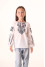 Embroidered dress for girls "Sokalska" white