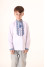 Embroidered shirt for a boy "Firmova" in white