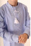 Embroidered shirt for boy "Stozhari" light blue