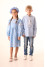 Embroidered shirt for a boy "Apple blossom" in light blue