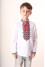Embroidered shirt for a boy "Harmony" in white