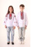 Embroidered shirt for a boy "Harmony" in white