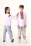 Embroidered shirt for a boy "Harmony" in white