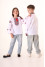 Embroidered shirt for a boy "Harmony" in white