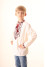 Embroidered shirt for a boy "Blossom" beige