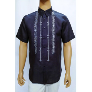 Чоловіча вишиванка «Шлях волі» темно-синього кольору