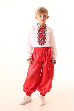 Harem pants for boys "Baida" red