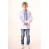 Embroidered shirt for a boy "Half-boot" with blue embroidery
