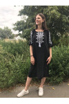 Платье «Стожары» черного цвета