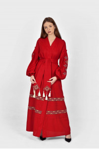 Платье «Созвездие» красного цвета