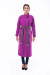 Женское вышитое пальто «Царина» цвета фуксии