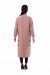 Женское вышитое пальто «Царина» цвета пудры
