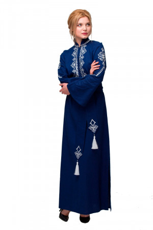 Сукня «Роксоляна» синього кольору