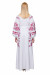 Платье «Громовица» с бордовой вышивкой