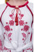 Платье «Громовица» с бордовой вышивкой