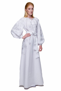 Сукня «Громовиця» білого кольору