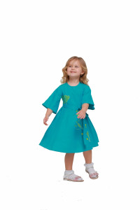 Сукня для дівчинки «Первоцвіт» бірюзового кольору