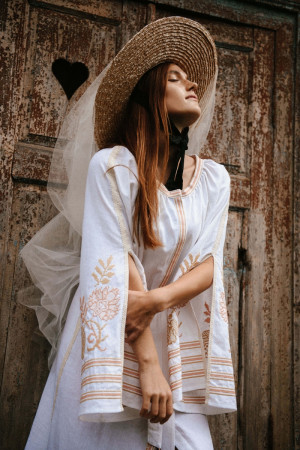 Платье «Княжна» белого цвета