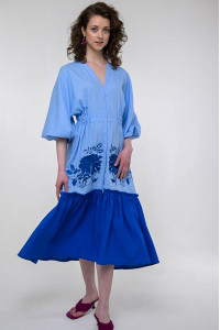 Сукня «Журавка» блакитного кольору
