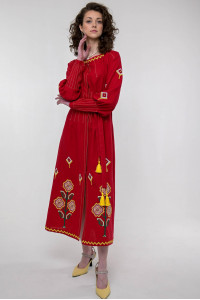 Платье «Меланка» красного цвета