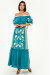Сукня «Бережанка» кольору морської хвилі