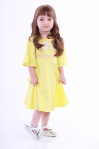 Сукня для дівчинки «Невісточка» жовтого кольору