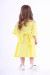 Платье для девочки «Невесточка» желтого цвета