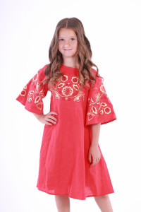 Сукня для дівчинки «Знахідка» червоного кольору