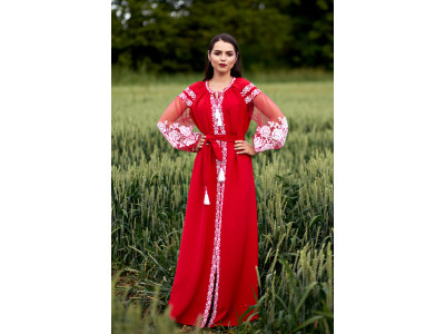 Платье «Вестана» красного цвета