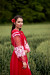Платье «Вестана» красного цвета