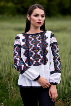 White embroidered shirt 