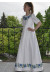 Сукня для дівчинки «Волошки» білого кольору