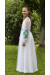 Сукня для дівчинки «Блакитні маки» білого кольору
