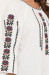 Вышиванка «Цветана» белого цвета с многоцветным орнаментом