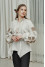 Embroidered shirt "Pavlyna" beige color