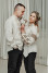 Set of paired embroidered shirts "Pavlyna and Timothy" beige color