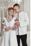 Family embroidered set "Vladlena and Vladislav" in white