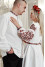 Family embroidered set "Vladlena and Vladislav" in white