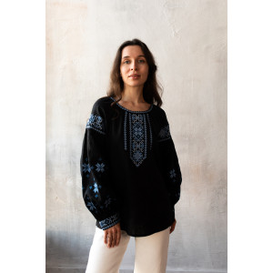  Вишиванка «Зорі вночі» чорного кольору