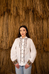Embroidered shirt "Touch of Traditions" in white