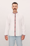 Men's embroidered shirt "Vladislav" in white