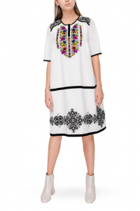 Платье «Марфа» с цветочной вышивкой