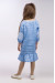 Платье для девочки «Гордийка» цвета джинс