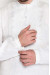 Вишиванка чоловіча «Яровит» білого кольору з білим орнаментом