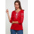 T-shirt "Holiday" red with white and gray ornament
