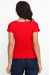 Вишита футболка «Орина» червоного кольору