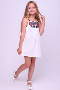 Сукня для дівчинки «Любояра» білого кольору