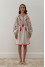 Embroidered dress "Yavorina" milky color